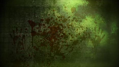 Mystical-horror-background-with-dark-blood-on-green-wall