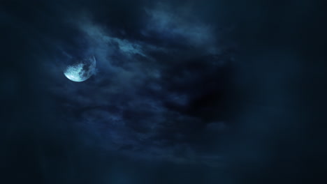 Mystical-animation-halloween-background-with-dark-moon-and-clouds-4