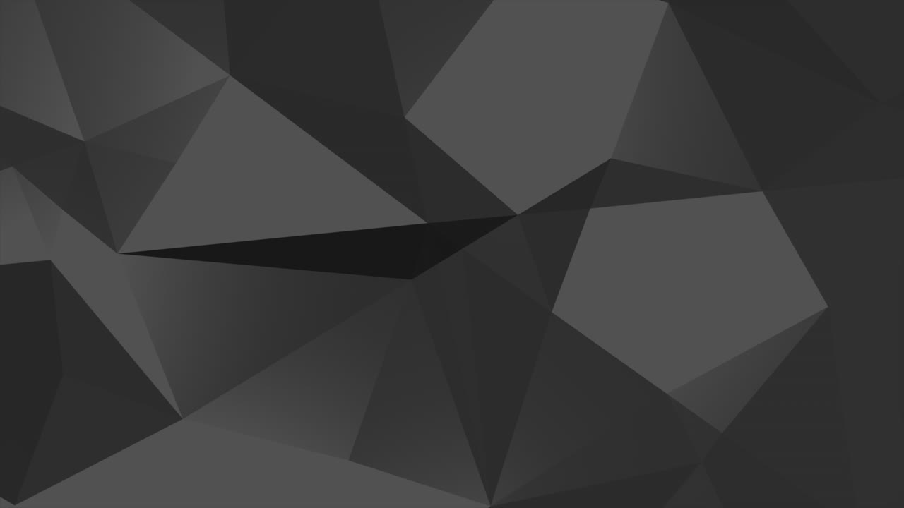Premium stock video - Motion dark black low poly abstract background 6