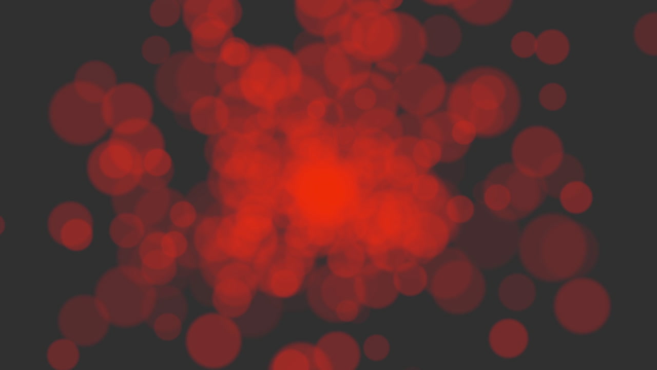 Premium stock video - Animation fly abstract red bokeh and particles 2