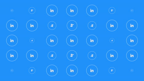 Motion-icons-of-LinkedIn-social-network-on-simple-background-4