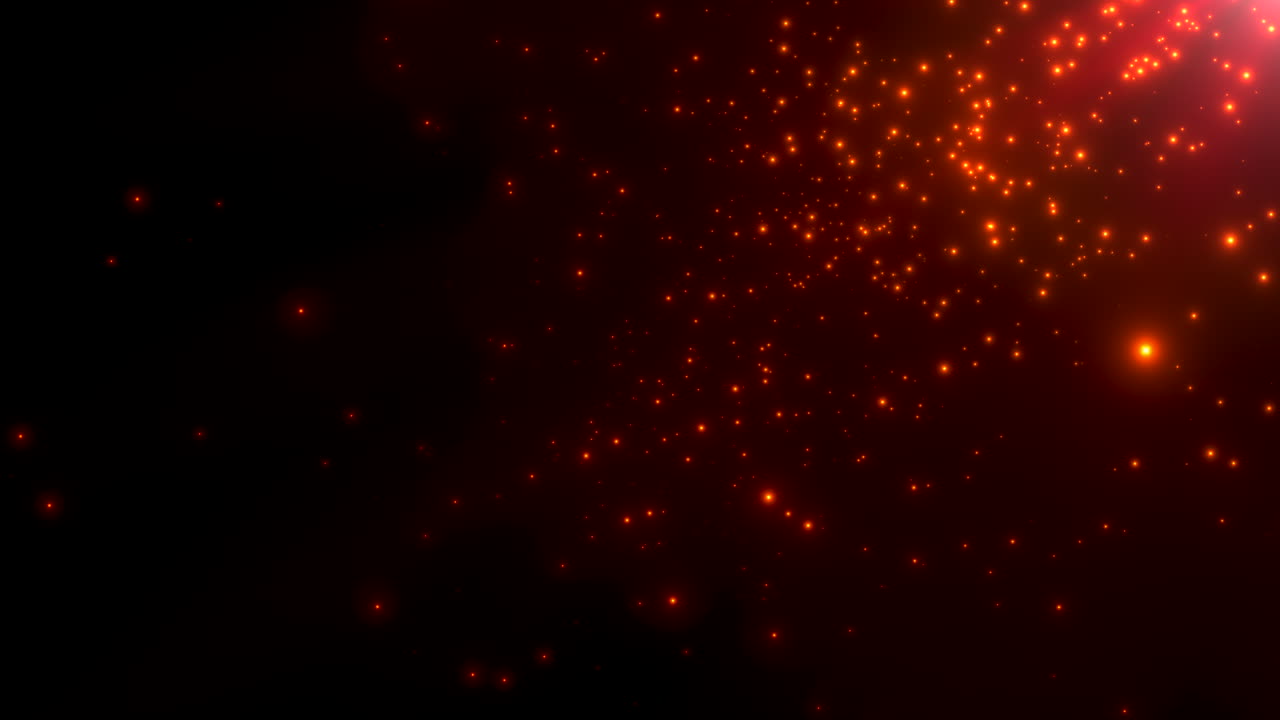 Premium stock video - Motion red particles and stars in galaxy 5