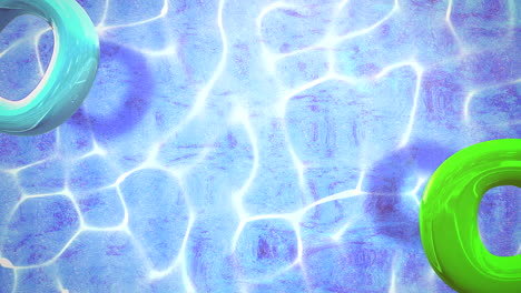 Closeup-water-waves-in-pool-with-summer-background