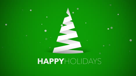 Frohe-Feiertage-Text-Mit-Weißem-Weihnachtsbaum-Auf-Grünem-Hintergrund-1