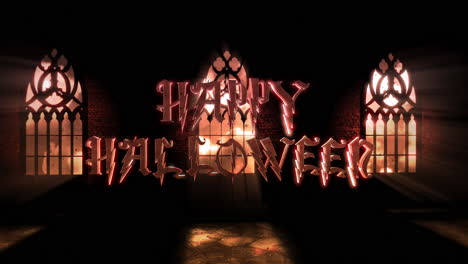 Happy-Halloween-and-mystical-horror-background-with-dark-hall-of-castle