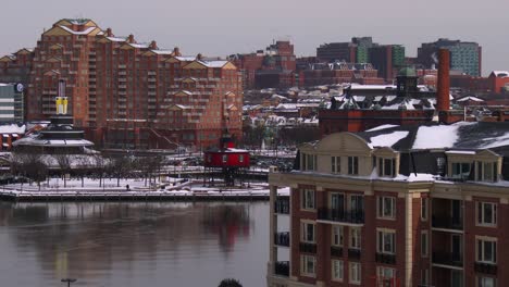 Das-Stadtbild-Und-Der-Hafen-Von-Baltimore-Im-Winter-1