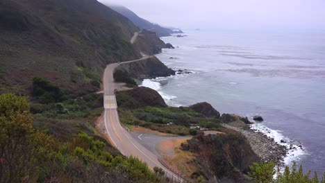 A-high-angle-view-along-California-Highway-One