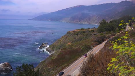 High-angle-view-of-cars-driving-along-California-Highway-One