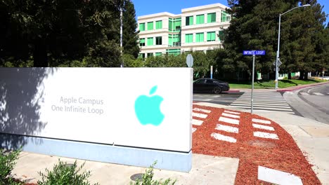 Apple-Computerzentrale-In-Cupertino,-Kalifornien-Ca