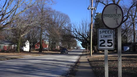 Roadside-sign-indicates-an-entrance-to-a-suburban-neighborhood-in-Ferguson-Missouri