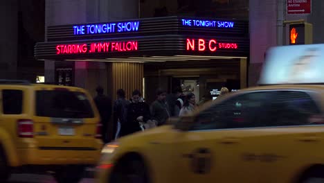 Establishing-shot-of-the-NBC-studios-at-Rockefeller-Center-and-the-Tonight-Show-with-Jimmy-Fallon