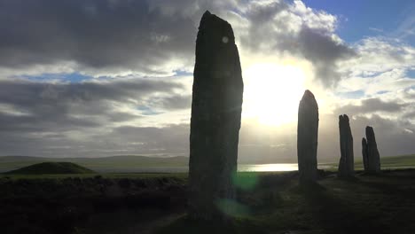 Time-lapse-shot-of-clouds-moving-over-sacred-Celtic-stones-on-the-Islands-of-Orkney-in-Northern-Scotland-1