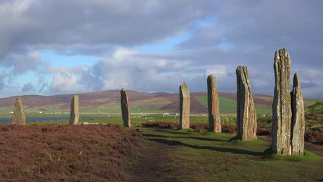 The-sacred-circular-Celtic-stones-on-the-Islands-of-Orkney-in-Northern-Scotland