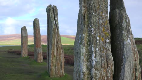 The-sacred-Brodgar-circular-Celtic-stones-on-the-Islands-of-Orkney-in-Northern-Scotland