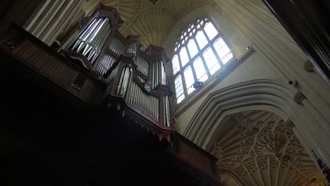 Interior-of-an-old-English-church-featuring-a-large-pipe-organ