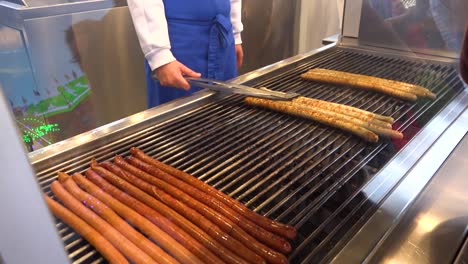 German-sausages-are-served-during-Oktoberfest