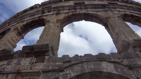 View-looking-up-at-the-amphitheater-in-Pula-Croatia