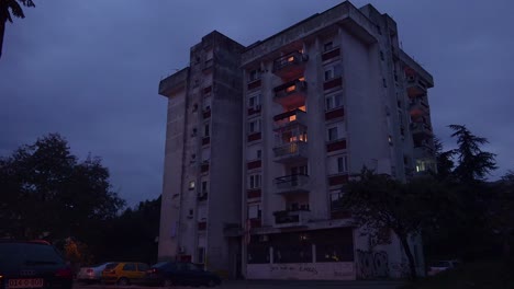 An-old-dilapidated-apartment-complex-in-Russia-or-Bosnia-Herzegovina