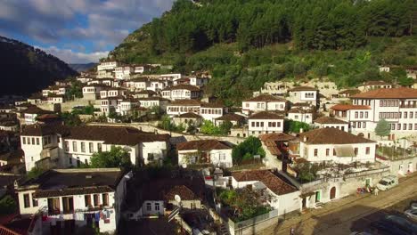 Good-aerial-shot-of-ancient-houses-in-Berat-Albania