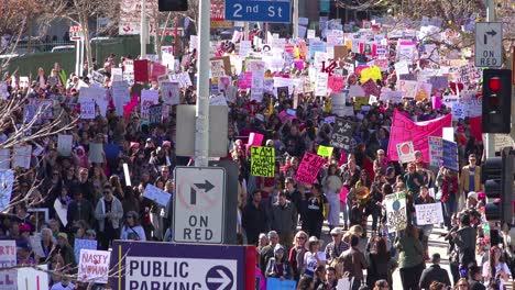 Hundreds-of-thousands-march-to-protest-the-presidency-of-Donald-Trump-in-Los-Angeles-California