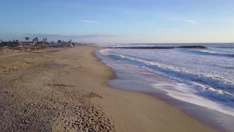 An-aerial-shot-over-a-California-beach