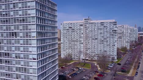 Aerial-around-apartment-blocks-in-suburban-South-Chicago