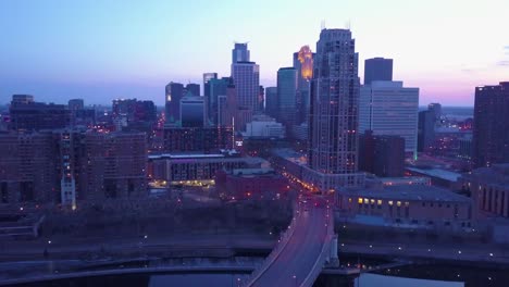 A-high-angle-aerial-of-downtown-Minneapolis-Minnesota-at-night-6