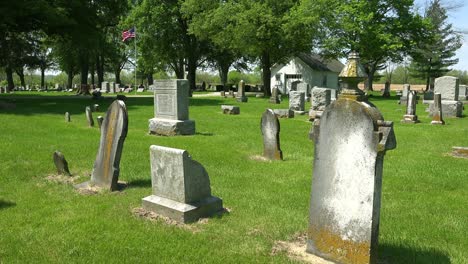 A-traditional-American-cemetery-in-a-rural-area