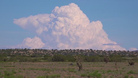 Time-lapse-of-beautiful-walls-of-thunderheads-and-storm-clouds-move-across-the-New-Mexico-desert