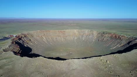 An-incredible-high-angle-aerial-of-Meteor-Crater-Arizona-1
