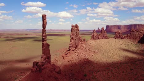 Beautiful-inspiring-aerial-over-spires-and-rock-formations-in-Monument-Valley-Utah-3