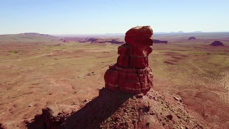 Incredible-aerial-around-the-buttes-and-rock-formations-of-Monument-Valley-Utah-2