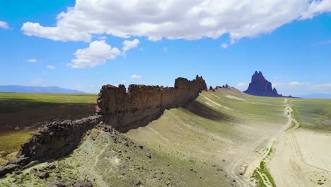 A-remarkable-aerial-over-a-natural-geological-formation-reveals-Shiprock-New-Mexico-1