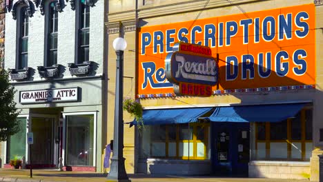 A-historic-old-Rexall-drug-store-in-small-town-America