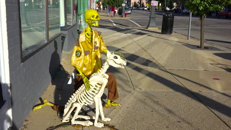 Halloween-skeletons-and-decorations-along-main-street-America-3