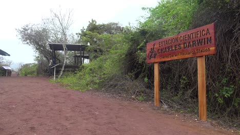 Toma-De-Establecimiento-De-La-Estación-De-Investigación-Charles-Darwin-En-Puerto-Ayora-Galápagos-Ecuador