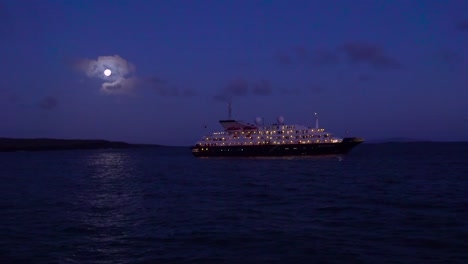 A-ship-sails-on-the-sea-in-the-moonlight