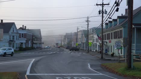 A-small-New-England-town-in-the-fog