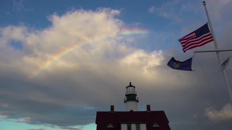 Remarkable-shot-of-the-Portland-Head-Lighthouse-in-Maine-with-full-rainbow-above-1