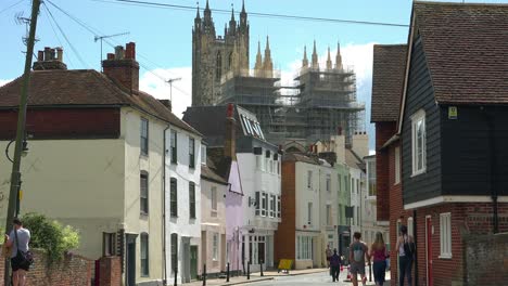 A-sunny-day-on-historic-main-street-of-Canterbury-Kent-England-1
