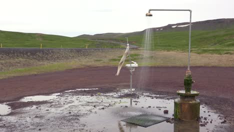 A-sink-and-shower-stand-outdoors-in-this-art-installation-near-Myvatn-Iceland