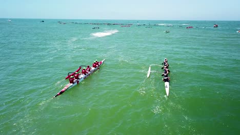 Aerial-over-outrigger-canoes-racing-in-a-rowing-race-on-the-Pacific-ocean-near-Ventura-California-11