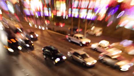Selective-focus-image-of-the-electricity-and-energy-of-bright-lights-and-traffic-on-the-strip-at-night-in-Las-Vegas-Nevada-2