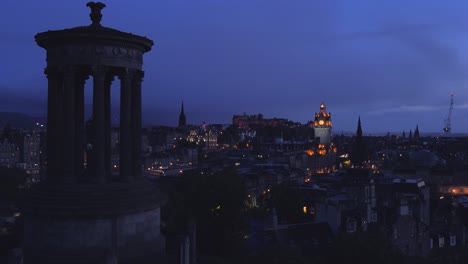 An-establishing-shot-of-Edinburgh-Scotland-at-night-1