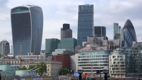 An-establishing-shot-of-the-Walkie-Talkie-and-other-business-buildings-in-downtown-London-England
