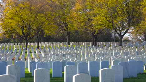 Establishing-shot-of-a-vast-war-cemetery-near-Milwaukee-Wisconsin