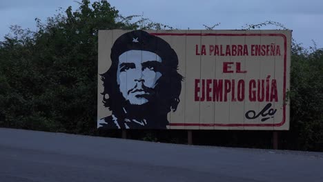 Communist-propaganda-billboards-line-a-road-in-Cuba