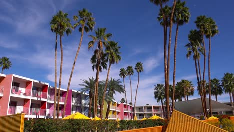 Un-Concurrido-Y-Colorido-Hotel-Resort-En-Palm-Springs-California-1
