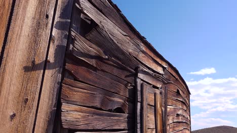 Pattern-of-old-wooden-slats-in-the-desolate-ghost-town-of-Bodie-California-1