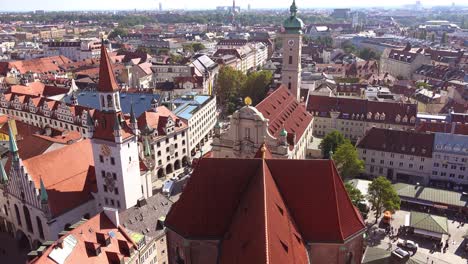 High-angle-classic-establishing-shot-of-neighborhoods-in-Munich-Germany-1